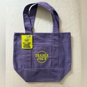 Trader Joes Mini Halloween Canvas Tote Bag